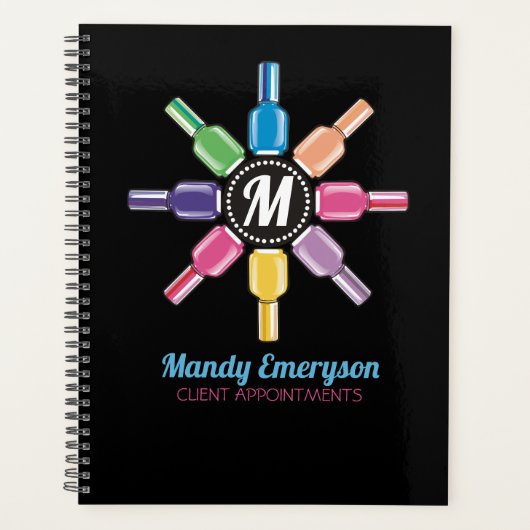 爪、 ネイル研磨ネイルアーティストマニキュアサロンアポイントメント プランナー手帳 (正面)