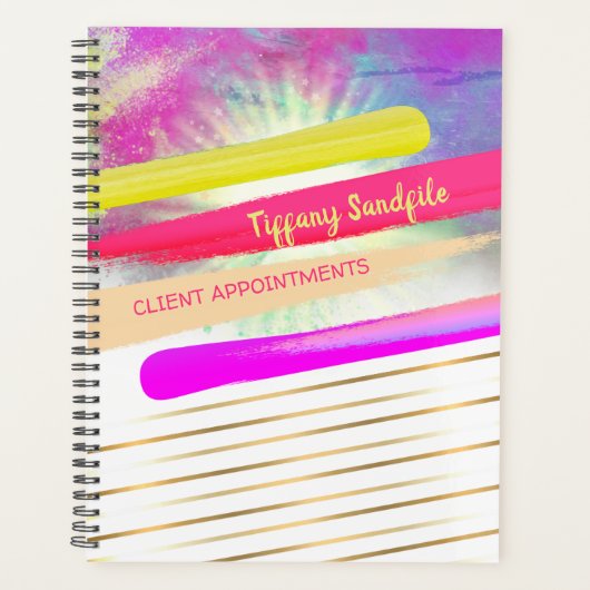 爪、 ネイル研磨ネイルアーティストマニキュアサロンアポイントメント プランナー手帳 (正面)