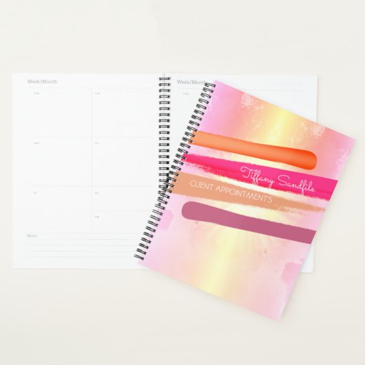 爪、 ネイル研磨ネイルアーティストマニキュアサロンアポイントメント プランナー手帳 (ディスプレー)