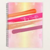 爪、 ネイル研磨ネイルアーティストマニキュアサロンアポイントメント プランナー手帳 (正面)