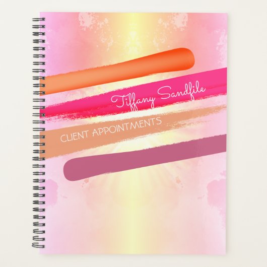 爪、 ネイル研磨ネイルアーティストマニキュアサロンアポイントメント プランナー手帳 (正面)