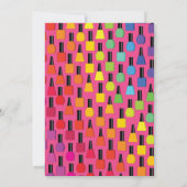 爪、 ネイル絵画ズ·ポーランドの子どもたち誕生パーティー 招待状 (裏面)