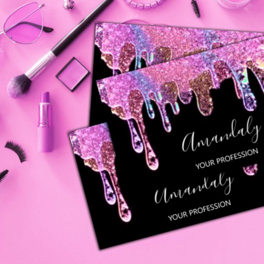 爪、 ネイル美しいロゴ滴下自筆証黒石鹸 名刺