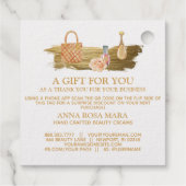 *~*爪、 ネイル財布バーコードQRコードありがとうギフトラベル フェイバータグ (裏面)