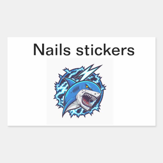 爪、 ネイル2024 長方形シール (正面)