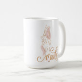 爪、 ネイル コーヒーマグカップ (正面右)