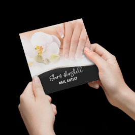 爪、 ネイル&フランスのオーランズマニキュアペディキュアサロン スクエア名刺