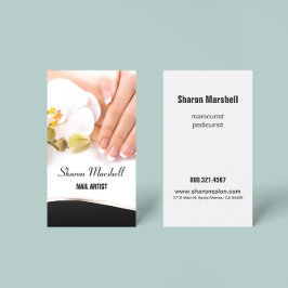 爪、 ネイル&フランスのオーランズマニキュアペディキュアサロン 名刺