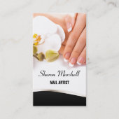 爪、 ネイル&フランスのオーランズマニキュアペディキュアサロン 名刺 (正面)