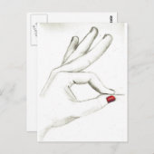 爪、 ネイル ポストカード (正面/裏面)