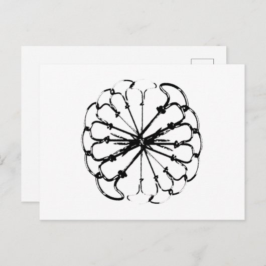 爪、 ネイル ポストカード (正面/裏面)