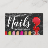爪、 ネイル |レッド爪、 ネイルポーランドフロー |色彩の鮮やか爪、 ネイル 名刺 (正面)