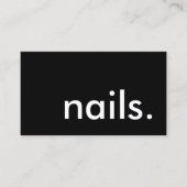 爪、 ネイル。ロイヤリティパンチカード ロイヤリティカード (正面)