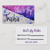 爪、 ネイル 予約カード (正面/裏面)