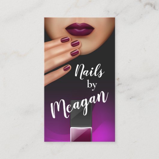 爪、 ネイル 名刺 (正面)