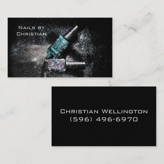 爪、 ネイル 名刺 (正面/裏面)