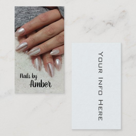 爪、 ネイル 名刺 (正面/裏面)