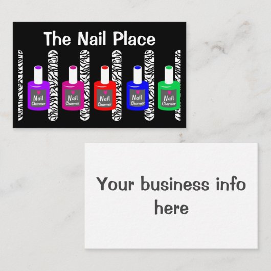 爪、 ネイル 名刺 (正面/裏面)