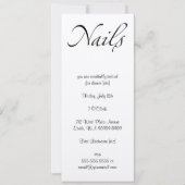 爪、 ネイル 招待状 (正面)