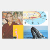 爪、 ネイル 長方形シール (正面)