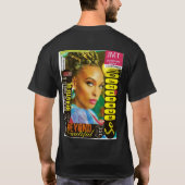 爪、 ネイルINNA MI車TYAH。ベーシックダークTシャツ Tシャツ (裏面)