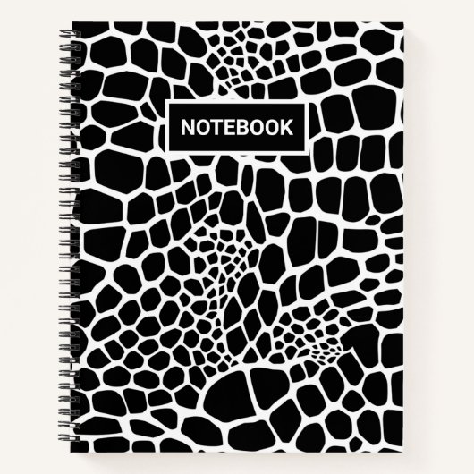 爬虫性アニマルプリント ノートブック (正面)