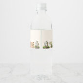 爬虫性子供の誕生日パーティー ペットボトルラベル (裏面)