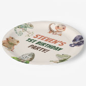 爬虫性子供の誕生日パーティー ペーパープレート (アングル)