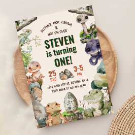 爬虫性子供の誕生日パーティー 招待状