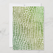 爬虫性子供の誕生日招待状 招待状 (裏面)