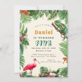 爬虫性誕生日招待状 招待状 (正面)