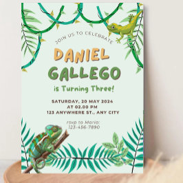 爬虫性誕生日招待状 招待状