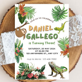 爬虫性誕生日招待状 招待状