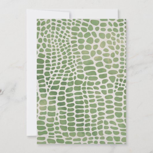 爬虫性誕生日招待状 |爬虫類パーティー 招待状 (裏面)