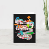 爬虫類がだいすきなのでとにかくハグしたい カード (正面)