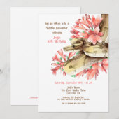 爬虫類との出会いのご案内 招待状 (正面/裏面)