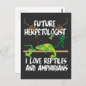 爬虫類と両生類のギフトトカゲ ポストカード (正面/裏面)