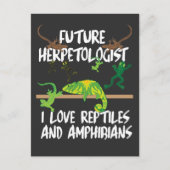 爬虫類と両生類のギフトトカゲ ポストカード (正面)