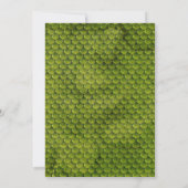 爬虫類と昆虫の編集可能な招待状 招待状 (裏面)