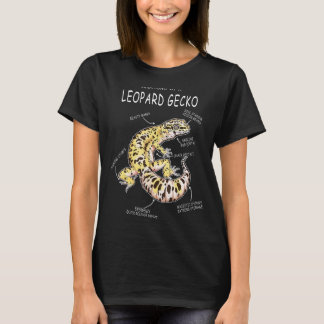 爬虫類のためのヒョウのゲッコの解剖学 Tシャツ