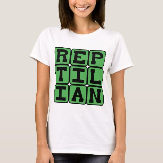 爬虫類のような Tシャツ (正面)