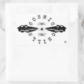 爬虫類のナマズ クーリング モットーv1 長方形シール (バッグ)