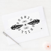 爬虫類のナマズ クーリング モットーv1 長方形シール (封筒)