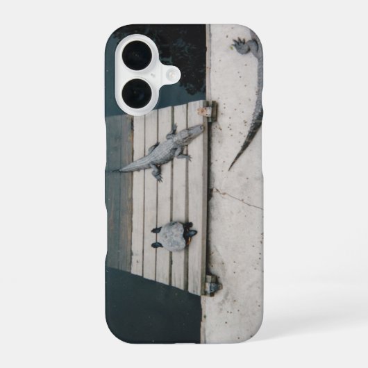 爬虫類のバッグ iPhone 16ケース (裏面)