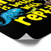 爬虫類のリザードヘビで人生はもっとよい ポスター (角)