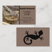 爬虫類の削除 名刺 (正面/裏面)