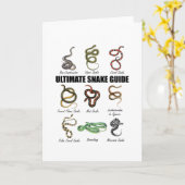 爬虫類の子供向け教育 ヘビ 動物園飼育員 セージ カード (黄色い花)