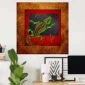 爬虫類の精神 ポスター (ホームオフィス)