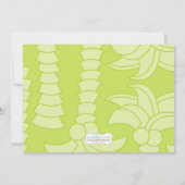 爬虫類の誕生日パーティー招待状 招待状 (裏面)