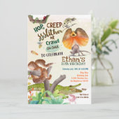 爬虫類の誕生日パーティー 招待状 (スタンド正面)